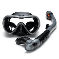 ;.[]Leakproof Snorkel Set Anti-Fog ว่ายน้ำดำน้ำดูปะการังแว่นตาแว่นตา Easy Breath Dry Snorkel Tube ว่ายน้ำหน้ากากดำน้ำ