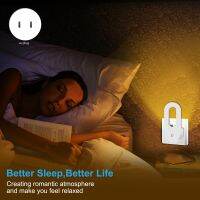 LED Night Light Plug-in Smart Human Body Induction Lamp for Bedroom Bathroom Stairs Hallway Kids Adults 2Pcs