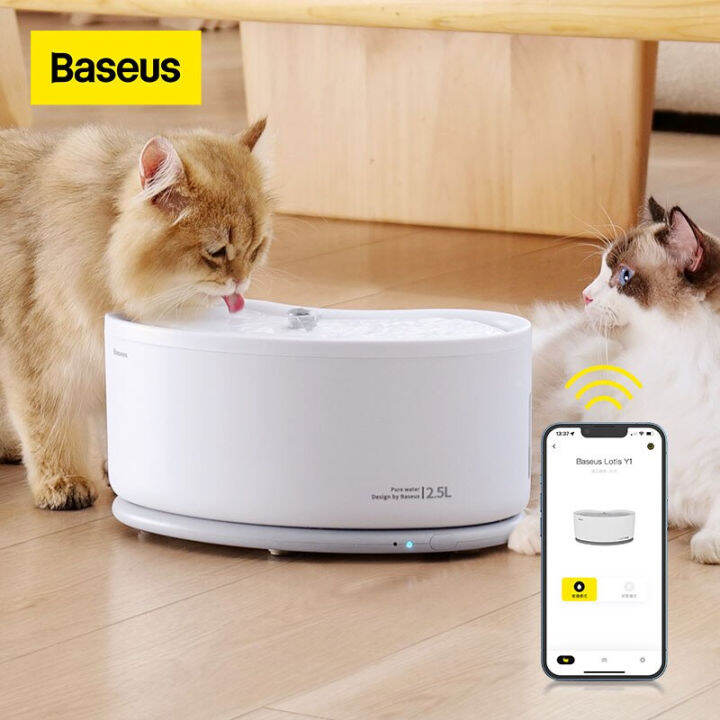 baseus-cat-water-fountain-pet-automatic-เครื่องจ่ายน้ำอัตโนมัติ-น้ำพุแมว-อุปกรณ์เสริมเครื่องดื่มสำหรับแมวหลายตัว