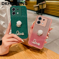 DKHORSING เคสกลิตเตอร์สำหรับ INFINIX ZERO 30 /Gt 10 Pro/ Hot 30 4G 5G / 30i / 30 Play / Note 30 4G 5G / 30i / 30 Pro/smart 7รักดอกไม้เคสโทรศัพท์นิ่ม Infinix Zero30 5G ปกป้องกล้องลูกอมรอยขีดข่วนปกหลัง Note30