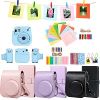 สำหรับกล้อง Fujifilm Instax Mini 11/9/8ขนาดเล็กสำหรับกล้องสำเร็จรูปถุงป้องกันเคสหนัง PU เคสกระเป๋าสะพายไหล่กล้องสำเร็จรูป