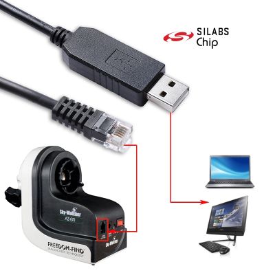 【ยืดหยุ่น】 Skywatcher AZ GTI Mount PC Link Communication EQMOD Cable CP2102 USB Uart TTL To RJ12 6P6C PC สายควบคุม