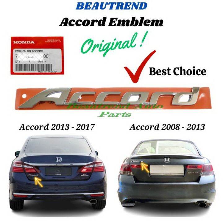 Honda ACCORD Emblem Logo Lambang Tulisan Original Model TAO T2M Year ...