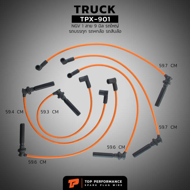 สายหัวเทียน-ngv-1-สาย-9-มิล-รถใหญ่-รถบรรทุก-รถหกล้อ-รถสิบล้อ-tpx-901-hino-isuzu-sinotruk-dongfeng-ฮีโน่-ตงฟง-ไซโนทรัค-สิบล้อ