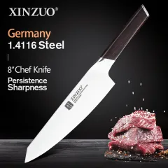 SHI BA ZI ZUO F214-2 Professional 7-inch Clad Steel Rosewood Handle  Superior Quality Chinese Kitchen Knife Chef Knife - Cleaver