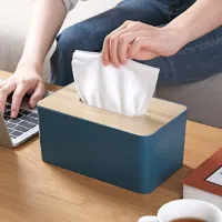 MUJI High-end Paper box tissue box large living room home table paper lengthened modern minimalist napkin creative decoration high-value Original