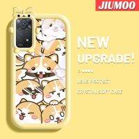 เคส JIUMOO สำหรับ Xiaomi Redmi Note 11 Pro 5G Note 11e Pro เคสการ์ตูนสุนัขชิบะอินุน่ารักสร้างสรรค์เลนส์กล้องถ่ายรูปสัตว์ประหลาดน้อยน่ารักป้องกันเคสนิ่มใส่โทรศัพท์กันกระแทกแบบใสปลอกซิลิโคนเคสโปร่งใส