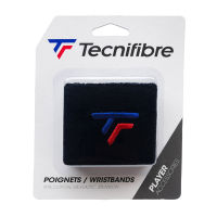 Tecnifibre ผ้ารัดข้อมือแบบสั้น Wristbands 2 Pack | Black ( 54WRISBLAC )