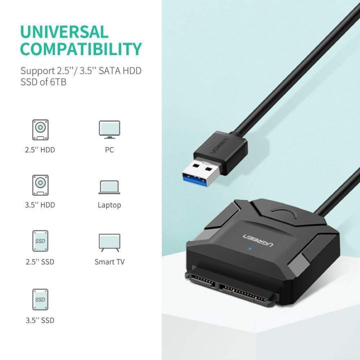 hotลดราคา-ugreen-usb-3-0-to-sata-22-pin-converter-adapter-cable-for-2-5-3-5-hdd-ssd-uasp-20636-20231-ที่ชาร์จ-แท็บเล็ต-ไร้สาย-เสียง-หูฟัง-เคส-airpodss-ลำโพง-wireless-bluetooth-โทรศัพท์-usb-ปลั๊ก-เมาท์