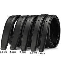 CEXIKA 2.8cm 3.0cm 3.5cm 3.8cm Belt No Buckle for Automatic Buckle High Quality PU Leather Belts Strap Without Buckle Men Women