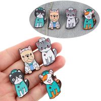 hot【DT】 YQ537 Dogs Cats Enamel Pin Brooch Cartoon Badge Jewelry Gifts for Veterinarian Doctor RN Students