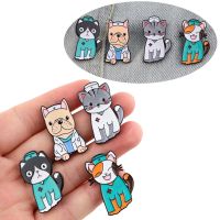 【DT】hot！ YQ537 Dogs Cats Enamel Pin Brooch Cartoon Badge Jewelry Gifts for Veterinarian Doctor RN Students