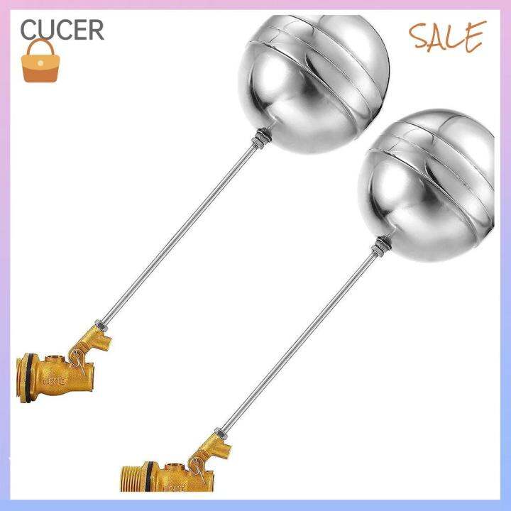 CBT 2Pcs Stainless Steel 3/4'' Float Valve Brass Water Level Control