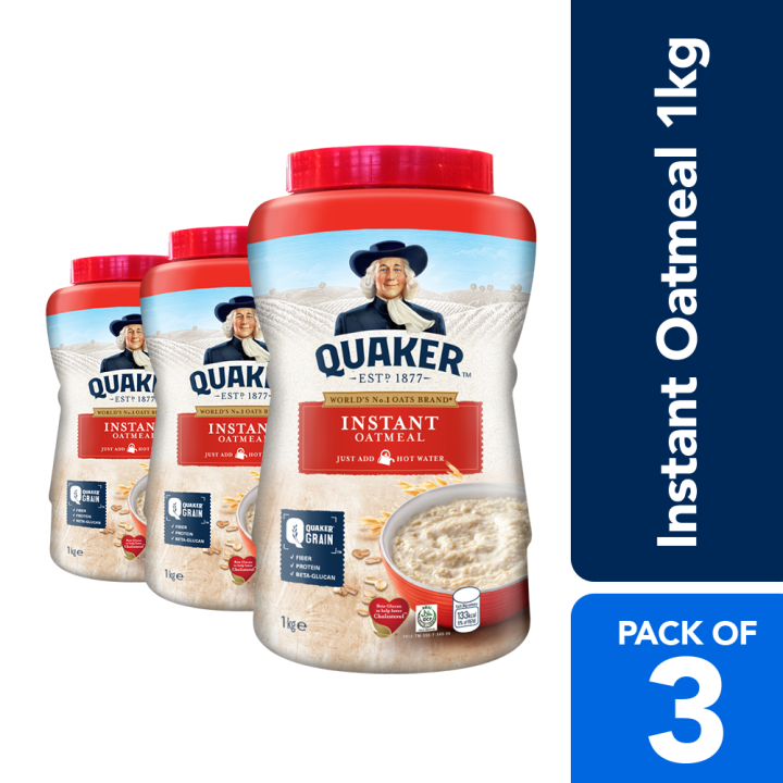 Quaker Instant Oatmeal Jar Original 1kg Lazada PH