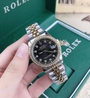 นาฬิกาROLEX นาฬิกาสายเลส มีช่องบอกวันที่ ขนาดหน้าปัด 32 mm พร้อมกล่องแบรนด์สุดหรู