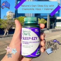 Natures Own Sleep Ezy with Chamomile, Hops + Valerian 100 Capsules วิตามินนอนหลับง่าย