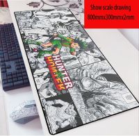 anime hunter x Hunter mouse pad 80X30 Game 2mm MousePad Oversized Laptop Keyboard Pad Table Mat for playing games