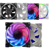 8เซนติเมตรพัดลมระบายความร้อน RGB Ventilador คูลเลอร์แบบไดนามิกแบริ่งสำหรับคอมพิวเตอร์กรณีซีพียูพัดลมคูลเลอร์แชสซี DIY ปรับพัดลมความเร็วคูลเลอร์