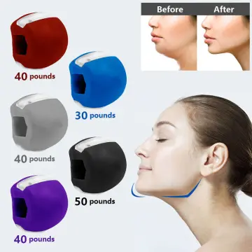 Exerciser Jaw Line Jawline Trainer Face Fitness Ball Facial muscles Black  White