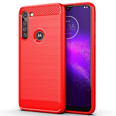 เคสซิลิโคนสีด้านใหม่สำหรับ Moto G8ฝาหลังคาร์บอนไฟเบอร์กันกระแทกสำหรับ Moto G8ไฟฟ้าเคสฝ้า