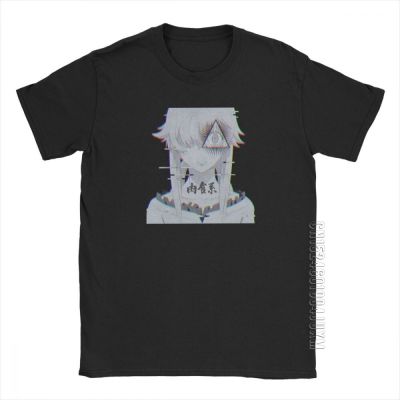 Yuno Gasai Eye T Shirt For Men Cotton Funny T-Shirt Mirai Anime Manga Future Dairy Japanese Yandere Tees Designer Tops