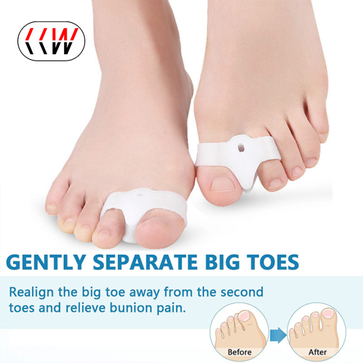 CCW 1Pair Gel Bunion Corrector Toe Separators with 2 Loops Big Toe ...