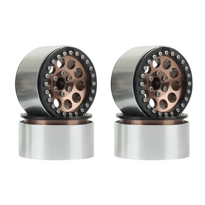 4PCS Metal 2.2 Beadlock Wheel Hub Rim for 1/10 RC Crawler Axial SCX10 RR10 Wraith 90056 90048 Traxxas TRX4 TRX-6,