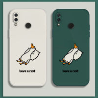 เคส Huawei Nova 3 3i Case เคสการ์ตูนน่ารักเป็ดเคสซิลิโคนเหลว Flocking ฝาครอบโทรศัพท์ป้องกัน เคสโทรศัพท์