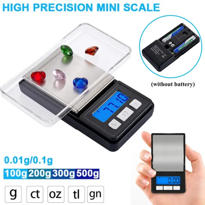 SA Mini Portable Digital Scales Jewelry Rings Necklace Scales 0.01/0.1g