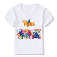 Trolls Poppy Magic Cartoon Pattern Funny Children T shirt Kids Cute Clothes Baby Boys/Girls Summer Short Sleeve T-shirt