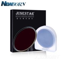 JUNESTAR ND4/8/16/32/64 Camera lens filter Neutral Multicoated Density Optical Glass Filter Gold Rimmed 52 58 62 67 72 77 82mm Filters