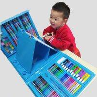 [COD] 208-piece set of childrens painting mobile studio gift box watercolor pen crayon art kindergarten