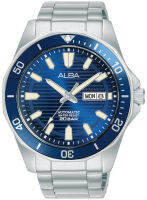 นาฬิกาข้อมือผู้ชาย ALBA Sportive Automatic รุ่น  AL4459X1 สีฟ้า AL4455X1 PEPSI AL4453X1 สีน้ำเงิน AL4451X1 สีแดง ขนาดตัวเรือน 43 มม. มีวัน และวันที่ ตัวเรือน สาย Stainless