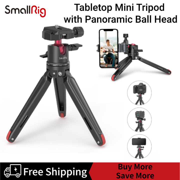 SmallRig Tabletop Mini Tripod with Panoramic Ball Head BUT2664 Lazada