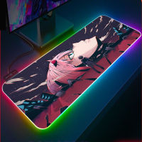 Anime Darling In The Franxx Mouse Pad Computer PC Keyboard Pad RGB LED Glowing Gamer USB Glowing Mousepad XXL USB PC Gaming Desk