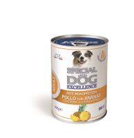 Monge Special Dog Fruit Pate อาหารกระป๋อง เกรนฟรี โมโนโปรตีน สูตร ไก่และสัปรด 400 กรัม 12 กระป๋อง