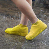 Yellow Shoe Covers, Outdoor Waterproof Silicone Shoes Covers and Reusable Rain Boots for Cycling, Outdoor, Camping, Fishing, Garden