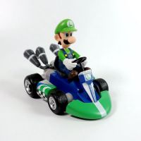 Super Mario 12cm Kart Four Wheels Motor Pull Back Racer Car 7Styles Figure Toy