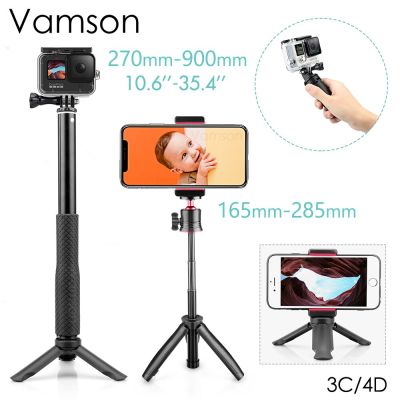 Selfie Stick for iPhone Samsung Xiaomi Huawei Monopod Tripod with Phone Holder Mount for GoPro 10 9 8 7 for SJCAM for Yi