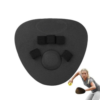 ▼◘◐ Baseball Mitts Durable Foam Baseball Glove Pancake Glove Baseball Fielding Training Flat Glove 1 Set Of 2 Pcs