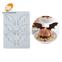 Halloween Bat Wing Sugar Lace Mat Fondant Silicone Mold DIY Chocolate Decor Pad Molecular Cuisine Cake Decorating Tool Bakeware