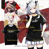 2023 New2023ใหม่อะนิเมะ Azur Lane PRINZ EUGEU T เสื้อแฟชั่นญี่ปุ่นผู้ชายผู้หญิงหลวม3D พิมพ์แขนสั้น T Unisex Casual Top คอสเพลย์