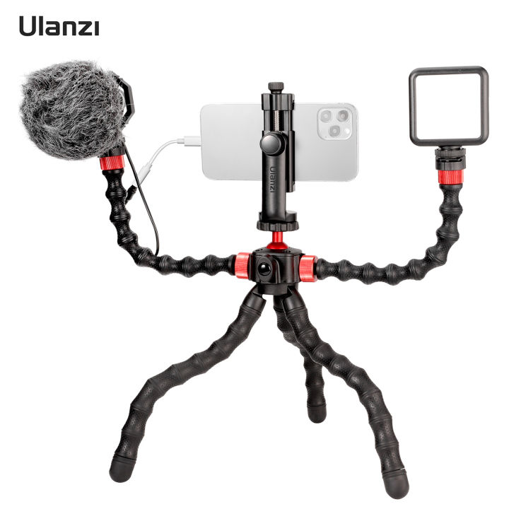 Ulanzi Flexible Phone Vlog Kit Smartphone Video Kit with Octopus Tripod