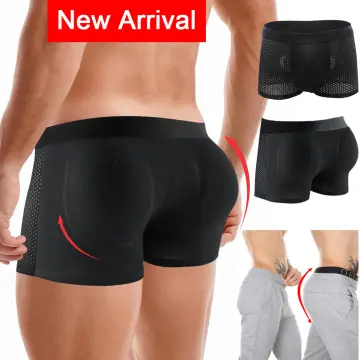 New 2023 Men Butt Lifter Shapewear Hips Padded Underwear Boxers Enhancing  Hip Enhancement Pad Sweat Absorbing