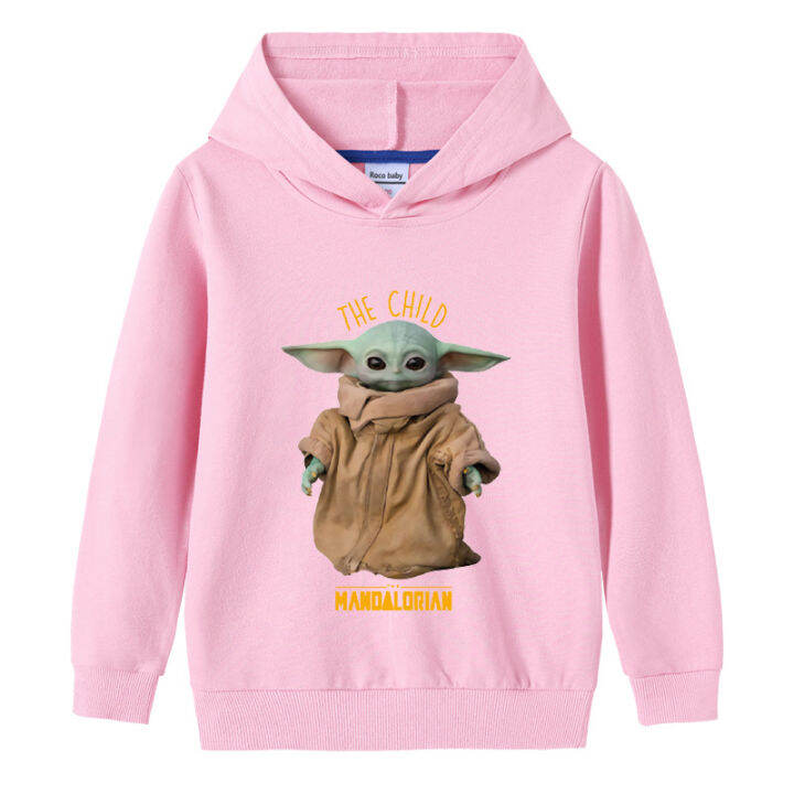 เด็ก-yoda-mandalorian-แขนยาวเสื้อผ้าเด็ก-hoody-hoodie-สำหรับวัยรุ่นเด็กผู้หญิงฤดูใบไม้ผลิและฤดูใบไม้ร่วงเด็กวัยหัดเดินผ้าฝ้ายการ์ตูน-lesure