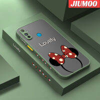 JIUMOO เคส C3 Realme ลายการ์ตูนเคสนิ่มป้องกันคลุมทั้งหมดแบบแข็งขอบสี่เหลี่ยมบางมีน้ำค้างแข็งโปร่งใสที่คาดผมลายการ์ตูนน่ารัก