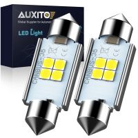 【CW】AUXITO 2Pcs Festoon 31mm 36mm 41mm C5W C10W LED Bulb For Car Interior Reading Light Dome Lamp License Plate Light 6000K 12v