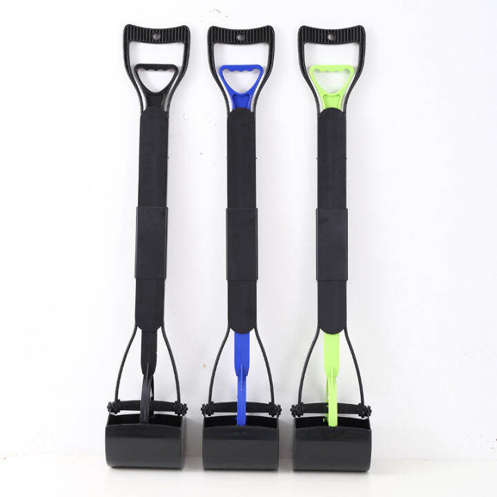 foldable-dog-pooper-scooper-cat-toilet-cleaning-shovel-outdoor-long-handle-jaw-poop-scoop-cleaning-clip-litter-pickup