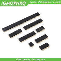 100ชิ้น2.54มิลลิเมตรสนามเดี่ยวแถวหญิงขาซ็อกเก็ต4567891012Pin PCB เชื่อมต่อเดี่ยวแถวแม่สำหรับ A Rduino