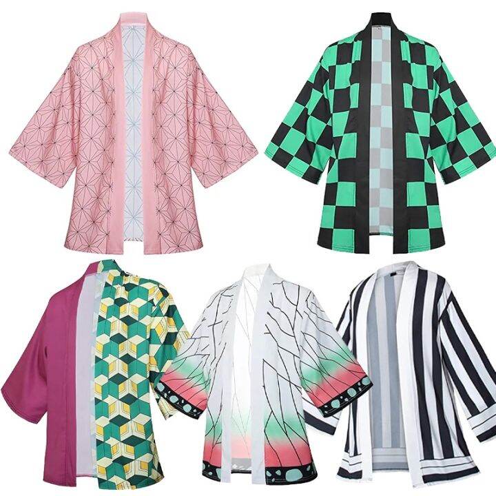 【Ready Stock😎】 Anime Demon Slayer Cosplay Haori Kimetsu No Yaiba Kamado ...